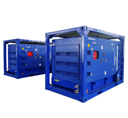 450CFM 150Psi Kingway ATEX Zone 2 T3 Explosion Proof Sullair Diesel Engine Air Compressor DNV Frame
