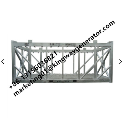 Frame Lifting Offshore Storage Containers Carried By A Spreader Fixed On The Lifting Lugs