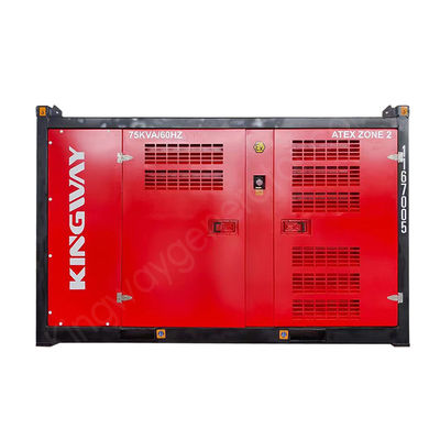 ATEX zone II 25kva/20kw 3 phase diesel generator genset with DNV 2.7-1 skid frame zone 2 ex-proof diesel generator