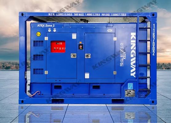 3phase DNVGL 2.7-1 skid frame ATEX certification 260 CFM 425CFM onshore offshore platform explosion proof air compressor