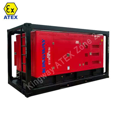 3phase ATEX certification DNVGL 2.7-1 skid frame 400kva zone2 explosion proof diesel generator set offshore platform