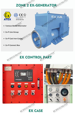 Offshore platform ATEX Zone 2 32kw 40kva zone1 explosion proof diesel generator set DNVGL 2.7-1lifting frame