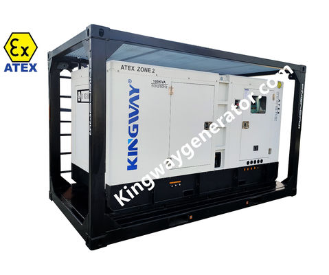 ZONE 2 ex-proof diesel engine ATEX Certified generator, water pump and air-comperssor with DNV 2.7-1 lifting frame