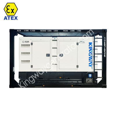 DNV2.7-1 skid frame platform ATEX certification 3phase 800kw 1000kva zone2 explosion proof diesel generator set  service engine