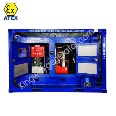 DNV2.7-1 skid frame platform ATEX certification 3phase 800kw 1000kva zone2 explosion proof diesel generator set  service engine