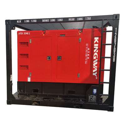ATEX certification 3phase 200kw 250kva zone2 explosion proof diesel generator set DNVGL 2.7-1 skid frame platform service engine