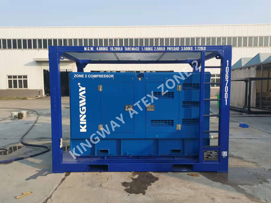ATEX Zone 2 375CFM Sullair Explosion Proof Diesel Air Compressor Kingway DNV Frame