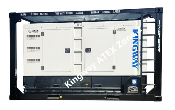 Kingway ATEX Certified Zone 2 60Hz Diesel Generator Set Silent Explosion Proof