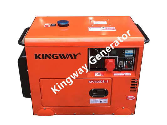 Orange Color Portable Generator Silent Generator Set 8KVA 12Hp