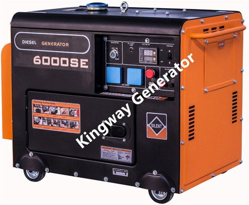 Orange Color Portable Generator Silent Generator Set 8KVA 12Hp