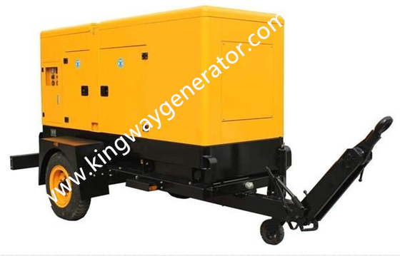 1500RPM 1800RPM 15KW Trailer Mounted Diesel Generator Outside Use