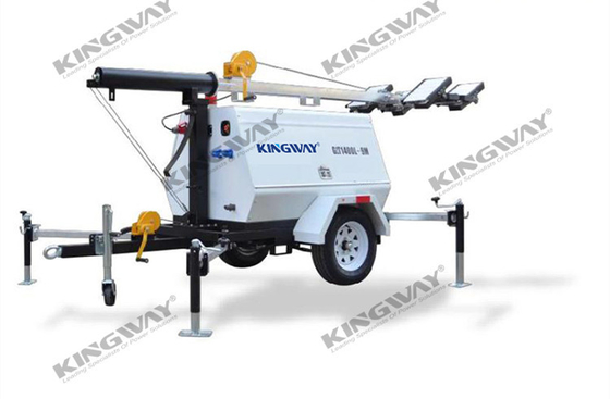 1500RPM 1800RPM 15KW Trailer Mounted Diesel Generator Outside Use