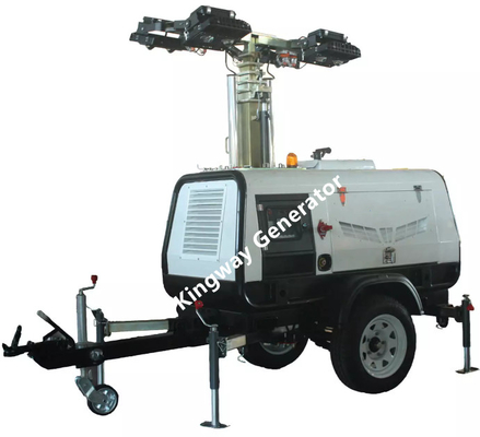 ROHS Certified LED Portable Light Tower Hydraulic Lifting System