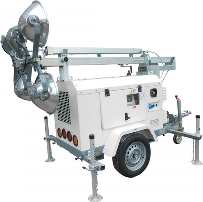 Mobile Generator 2x1000w Led Balloon Light Tower With Diesel Generator